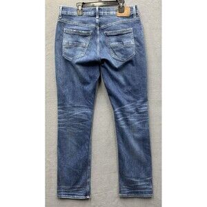 Outpost Makers Mens Denim Jeans Original Straight Whiskered Casual Size 32X32